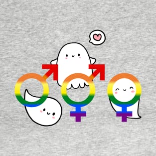 Diversity Rainbow Ghost Trio T-Shirt